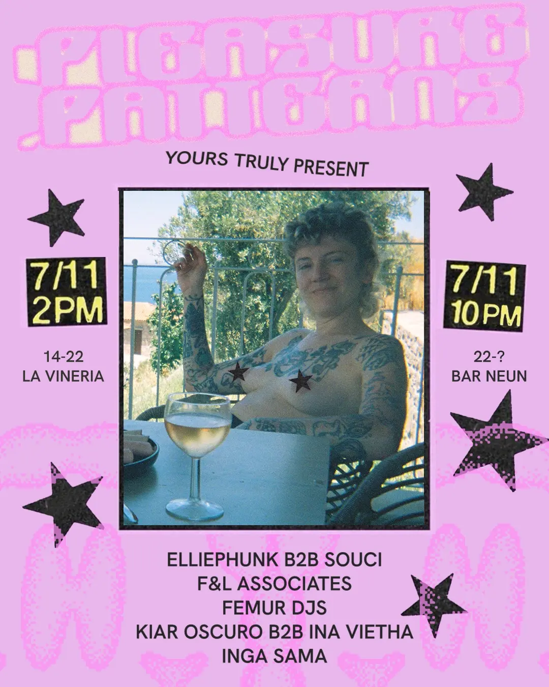 ❥❥❥ Pleasure Patterns @ Bar Neun ❥❥❥ Queer Night