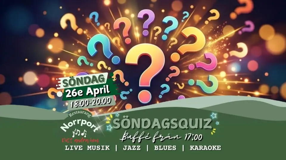 đ§ Quiz, Mat & Gemenskap â Söndagsmys pĂ„ Norrport!