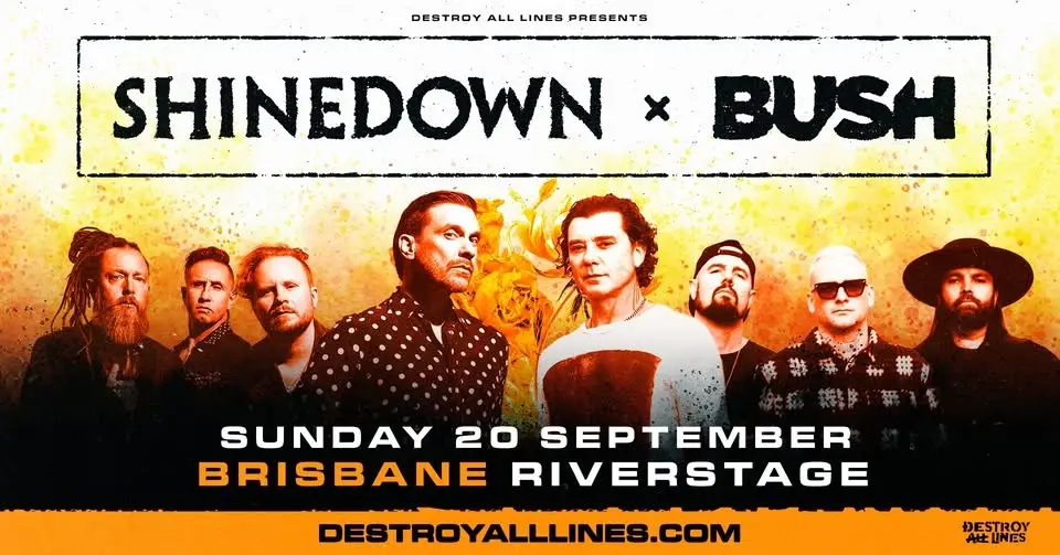 SHINEDOWN & BUSH // Brisbane // Co-Headline AUS Tour // Riverstage // LIC AA