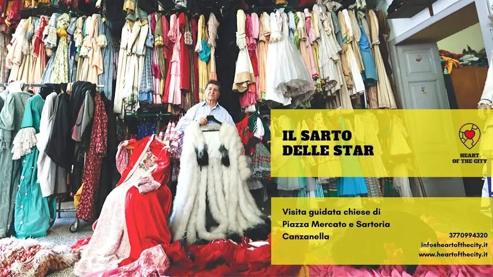 Il Sarto delle Star - tour piazza mercato e sartoria Canzanella