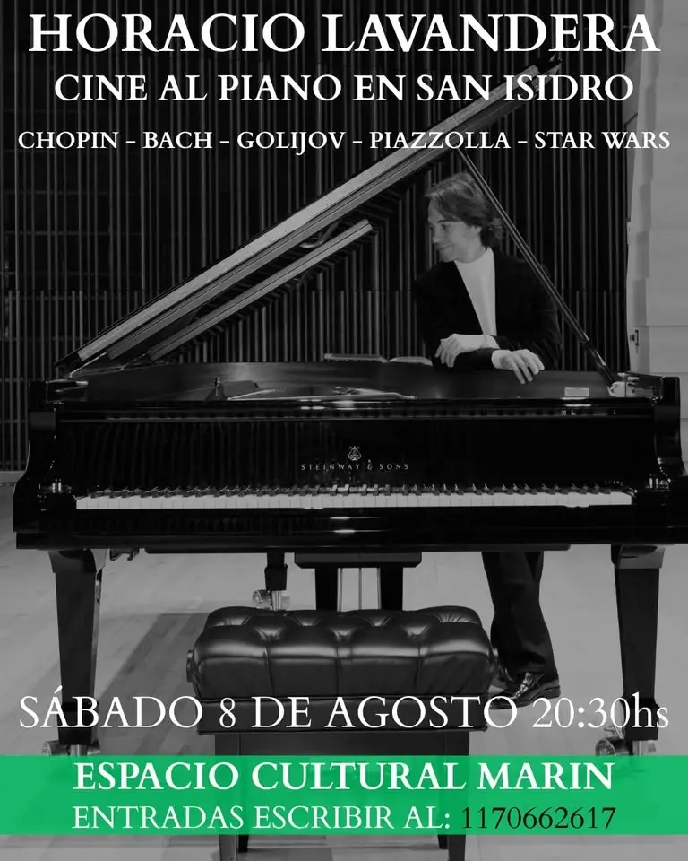 San Isidro - Cine al Piano - Bach, Chopin, Piazzolla, Williams, Golijov