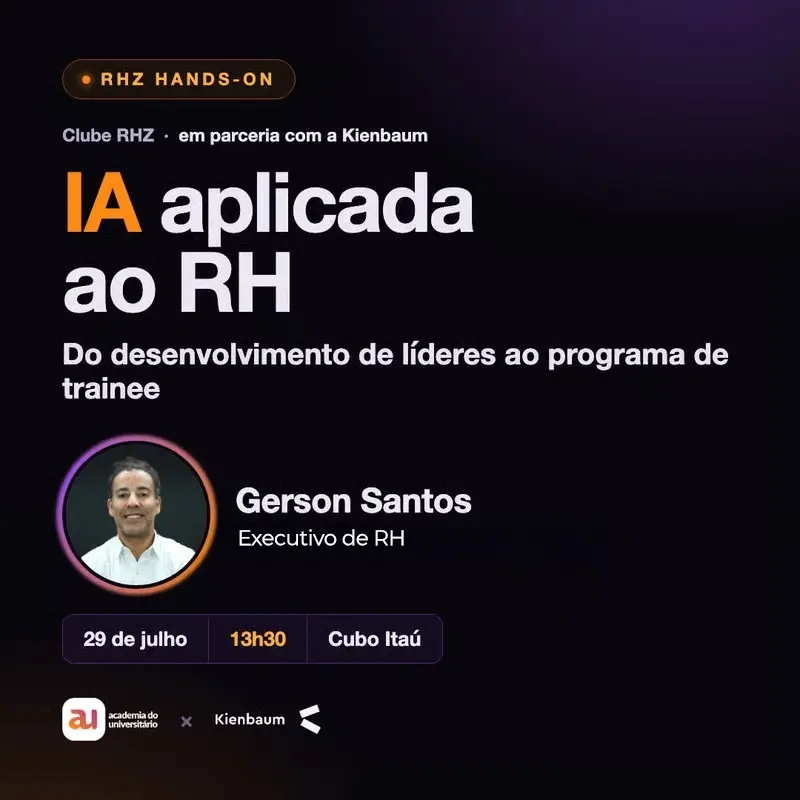 RHZ Hands-on | IA aplicada ao RH: do desenvolvimento de líderes ao programa de trainee