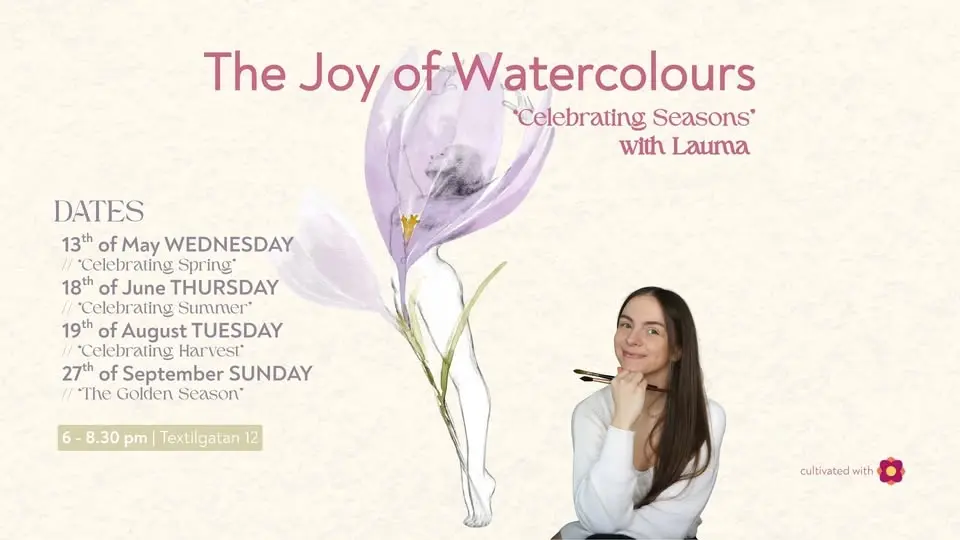 The Joy of Watercolours "Celebrating Seasons" with Lauma
