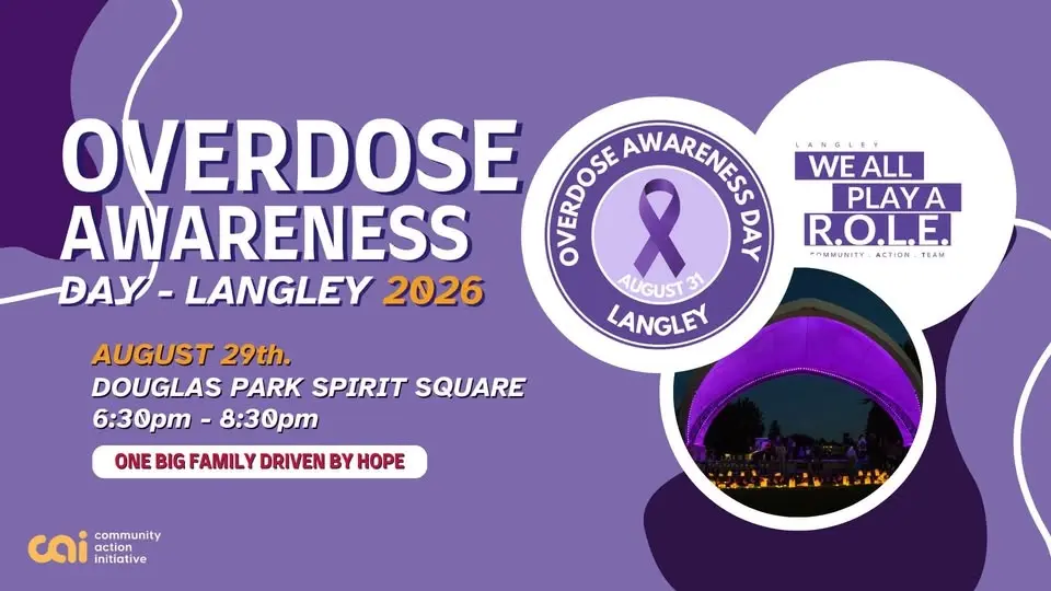 2026 Overdose Memorial & Awareness Day Langley - AUGUST 29 -