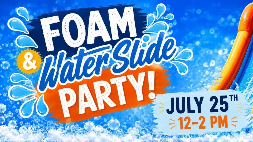FOAM & WATERSLIDE PARTY!!