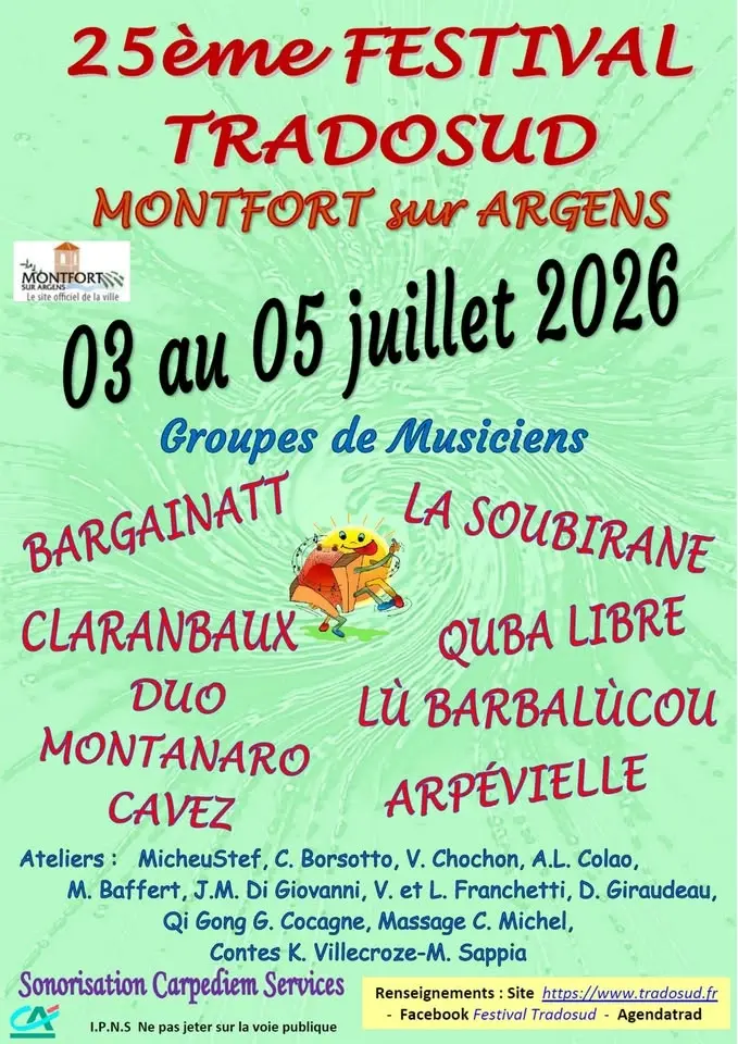 25 Festival TRAD O SUD - 03/07/2026