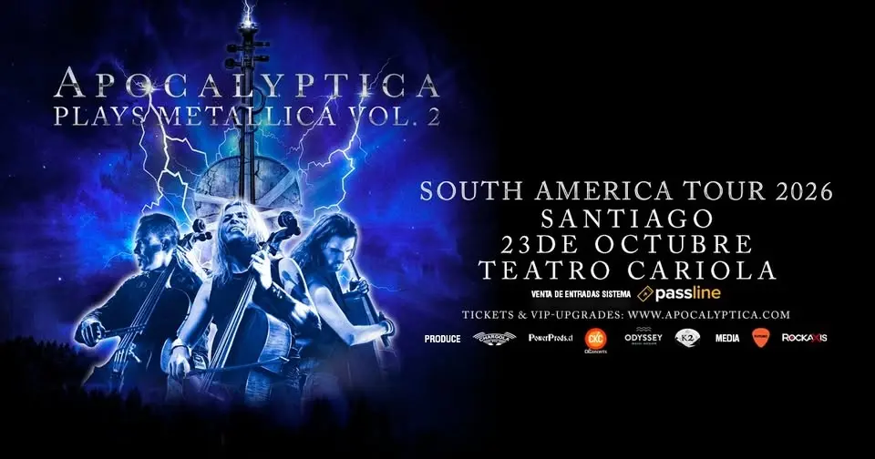Apocalyptica en Chile 2026