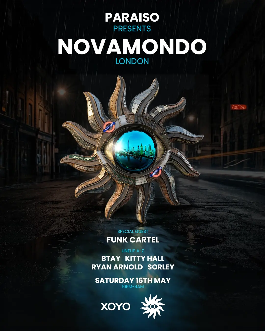 *LAST 100 TIX* Paraiso presents Novamondo - Funk Cartel, Sorley, Kitty Hall, Ryan Arnold, BTAY
