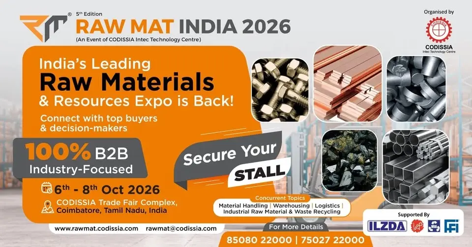 5th Edition of Raw Mat India 2026 - Nation's Prime Raw Materials & Resources Expo