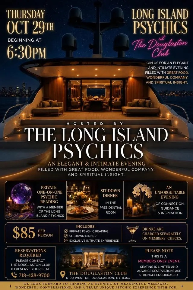 Psychic Dinner Night at The Douglaston Club
