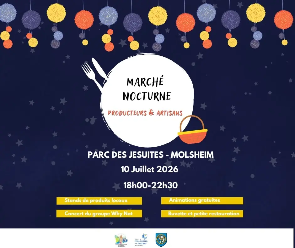 Marché Nocturne " Producteurs & Artisans" à MOLSHEIM 🌙🧺
