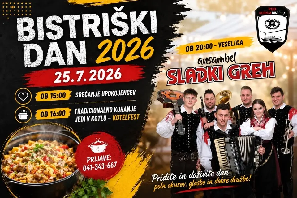 Kotelfest (Bistriški dan 2026) z ansamblom Sladki greh