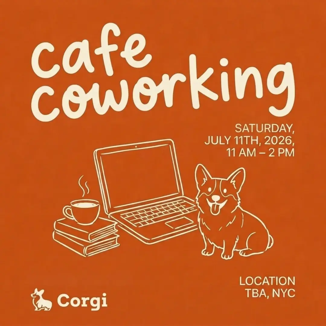 Corgi ☕️ NYC: Coworking + Coffee
