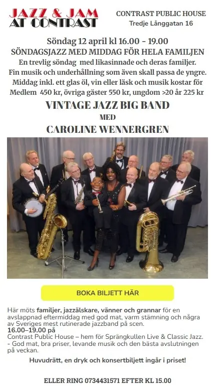 Söndagsmiddag med Vintage Jazz Big Band