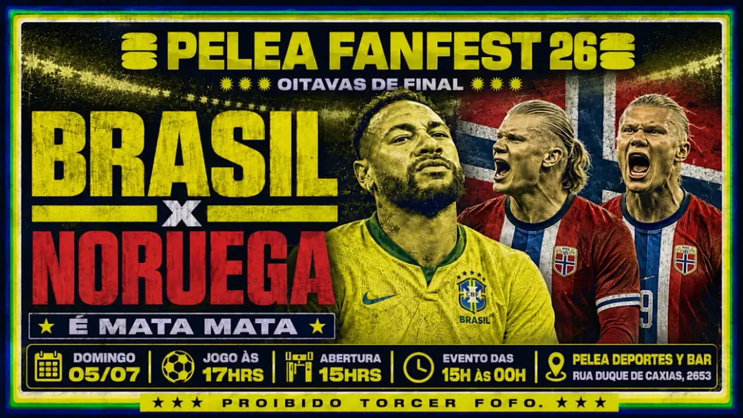 Pelea Fan Fest 2026 - Brasil X Noruega