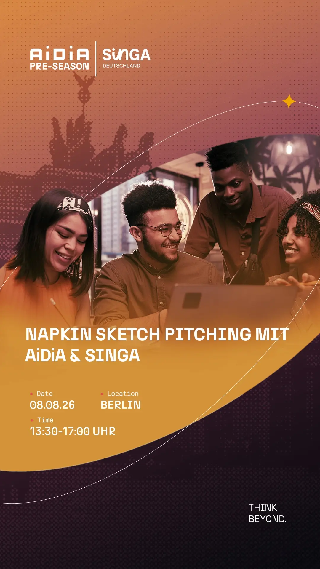 Napkin Sketch Pitching with SINGA & AiDiA