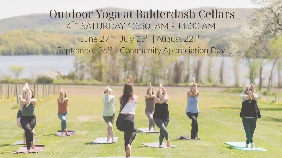 Outdoor Yoga at Balderdash Cellars