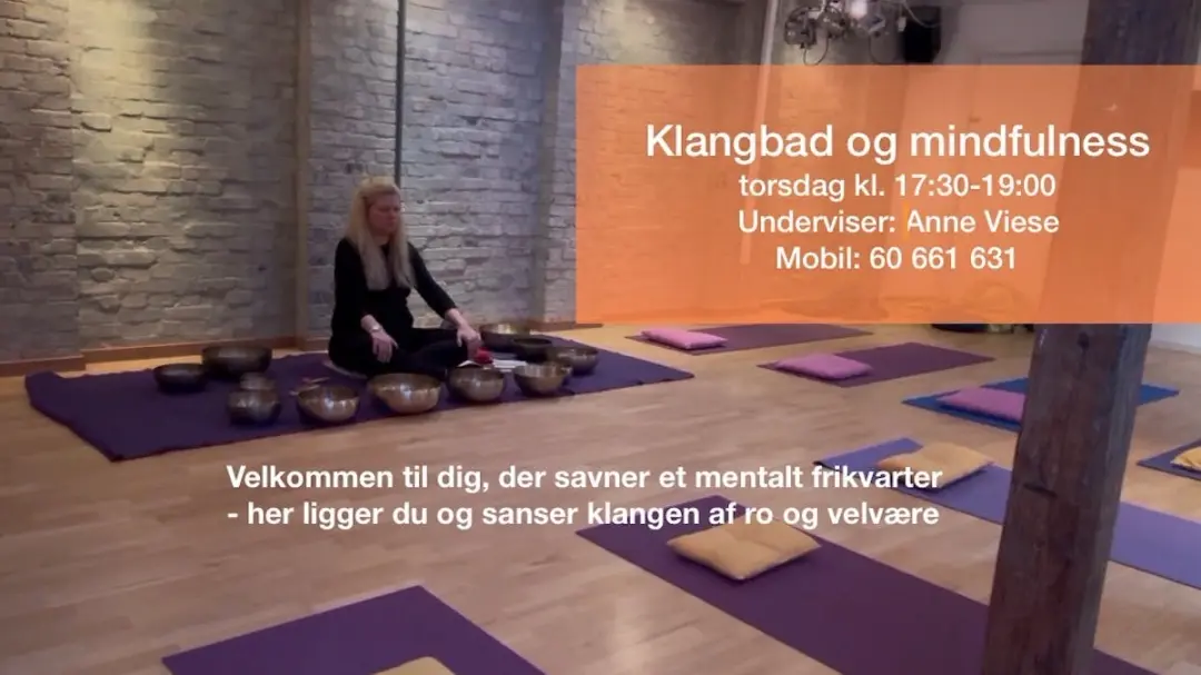 Kbh: Skab mental fokus med klangbad og mindfulness v/ Anne Viese - torsdag d. 5. november kl 17:30