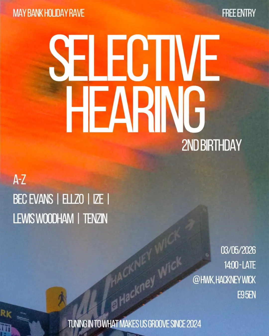 Selective Hearing: 2nd Birthday ➜ Free May bank holiday party