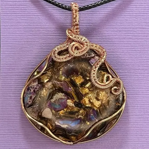 Basic Wire Wrapping Class - Create a wire-wrapped pendant with a stone cabochon; beginner-friendly!