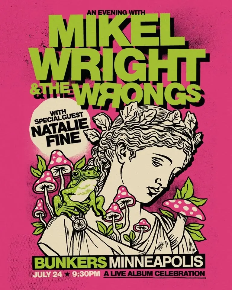 Mikel Wright & The Wrongs with Natalie Fine at Bunkers, Minneapolis