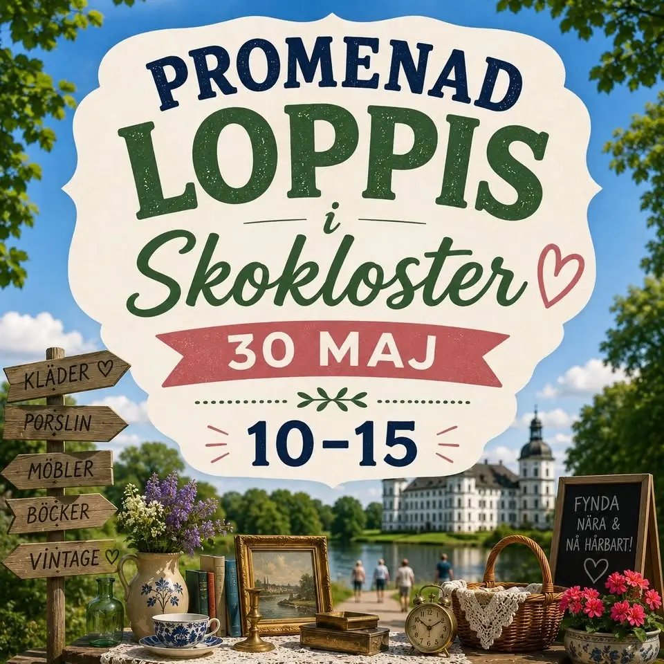 Promenadloppis i Skokloster