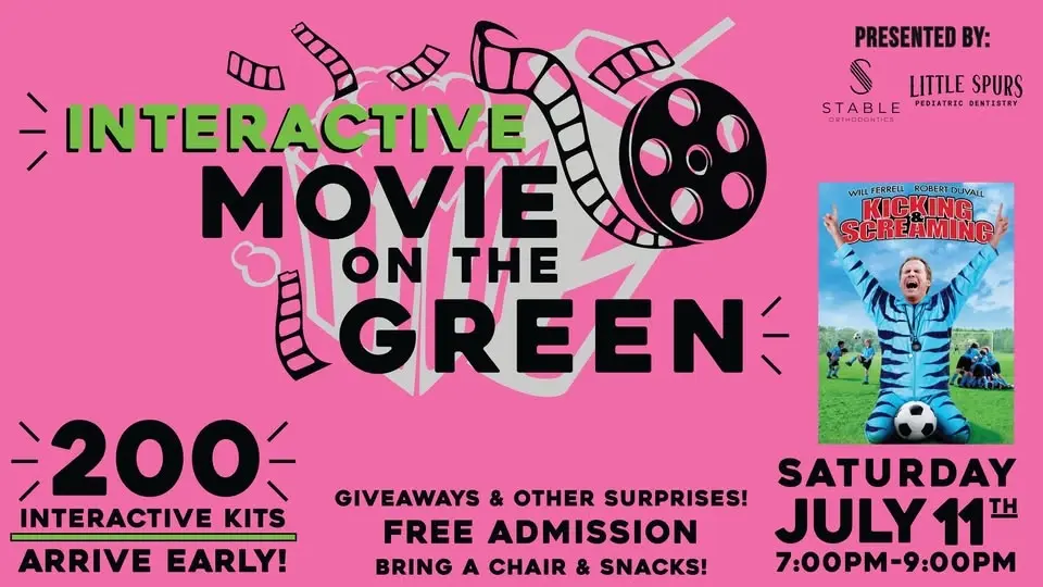 RESCHEDULED: Interactive Movie Night on The Green | Kicking & Screaming 