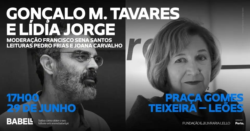 Conversa com GONÇALO M. TAVARES e LÍDIA JORGE