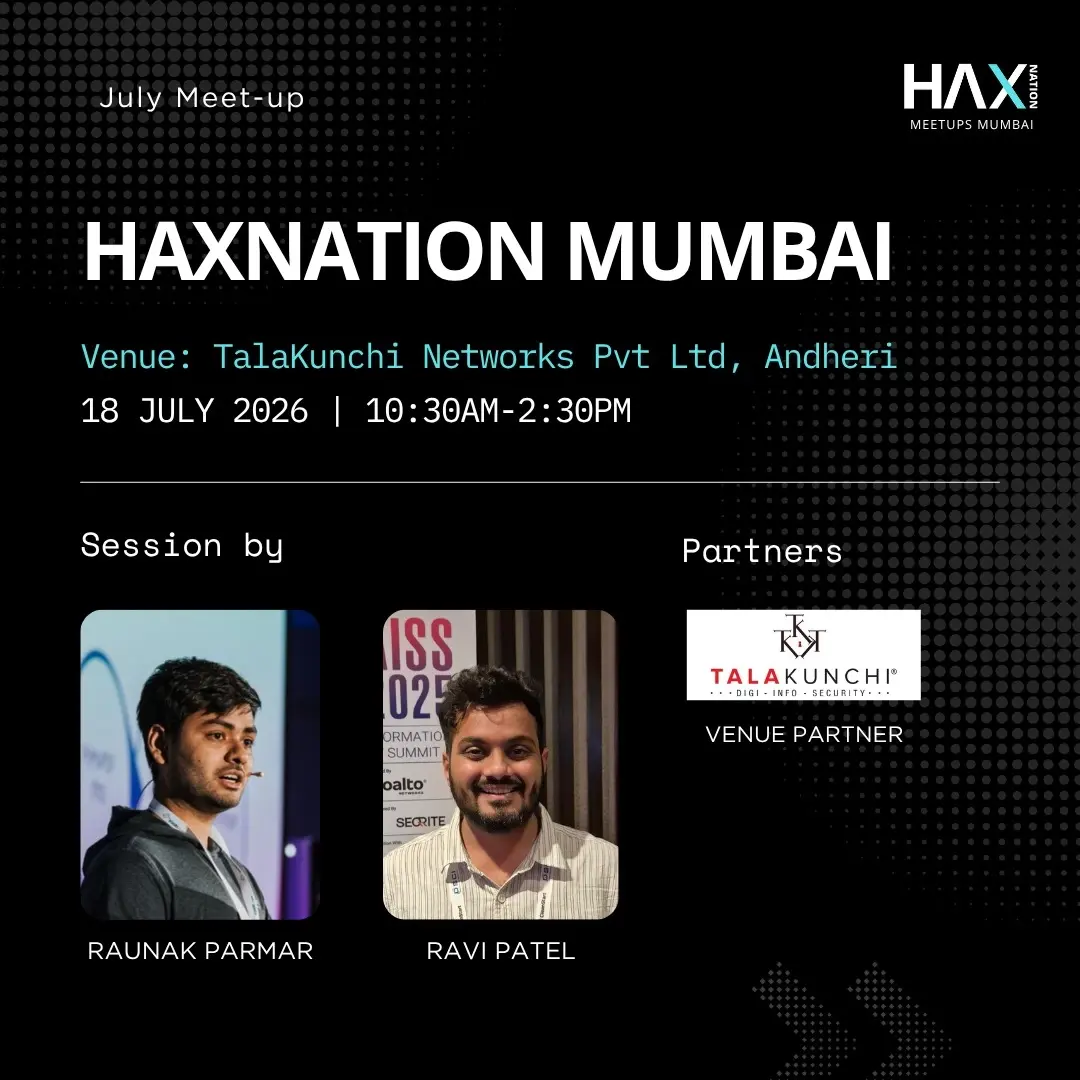 Haxnation Mumbai – July Monthly Meet-up