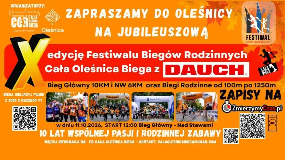 X Festiwal Biegów Rodzinnych COB - DAUCH Oleśnica