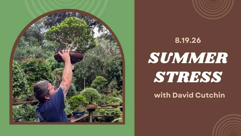 August Meeting- Summer Stress with David Cutchin 
