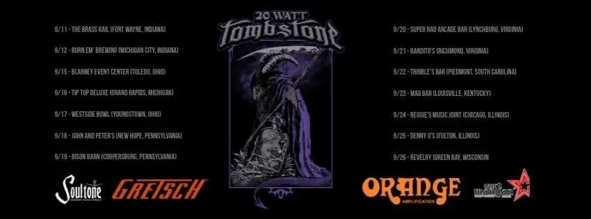 20 Watt Tombstone, Bandshee & TBA at Mag Bar