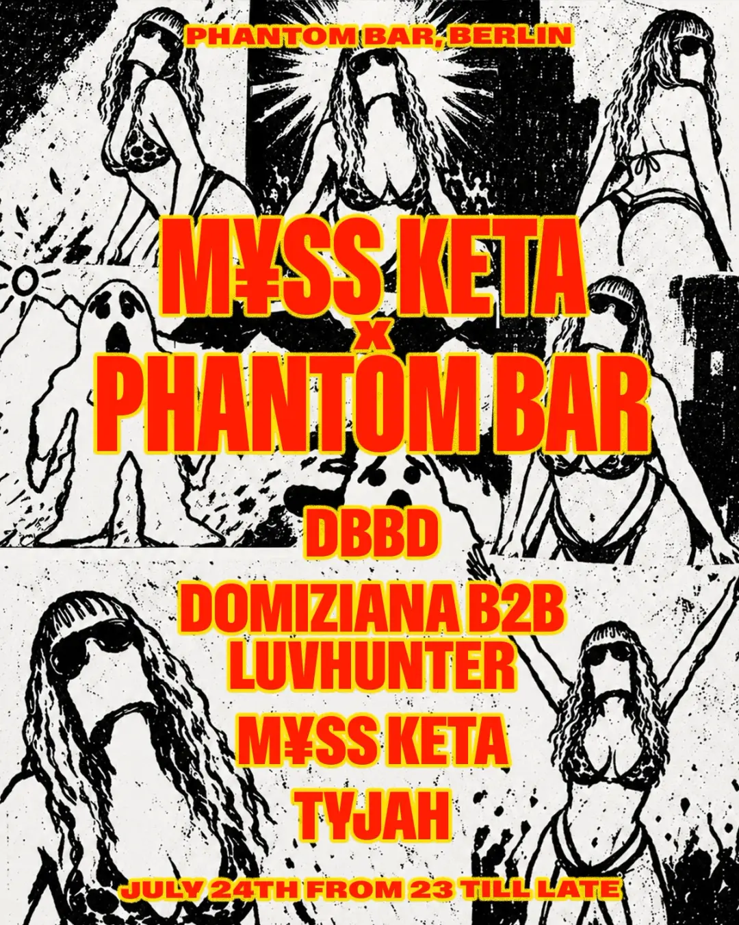 Phantom invites M¥SS KETA, Domiziana B2B Luvhunter, DBBD, TYJAH