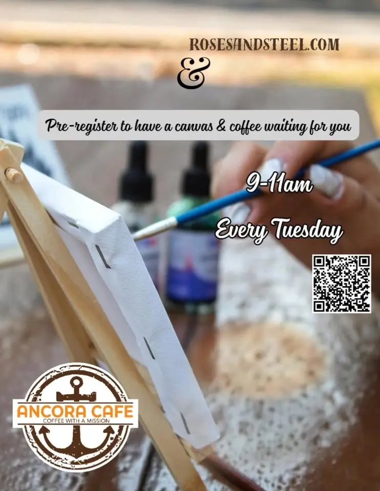 Canvas & Coffee, Every Tuesday