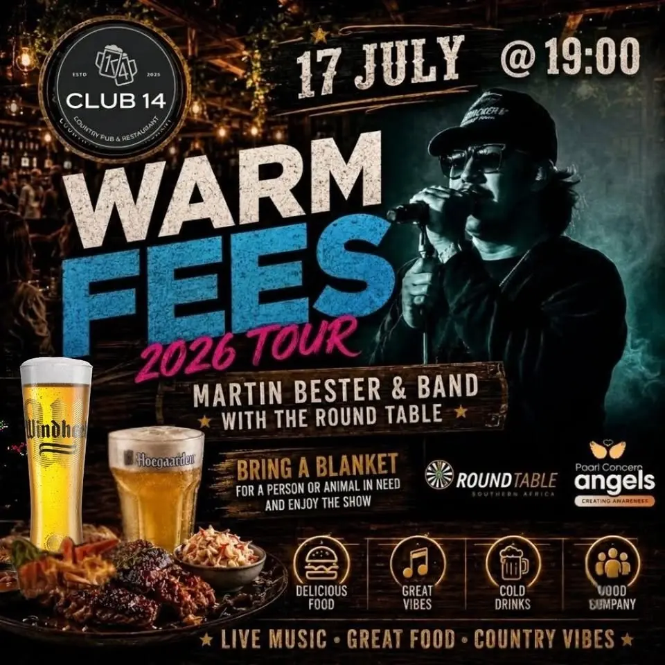 Club 14 | Warm Fees 2026 Tour with Martin Bester & Band
