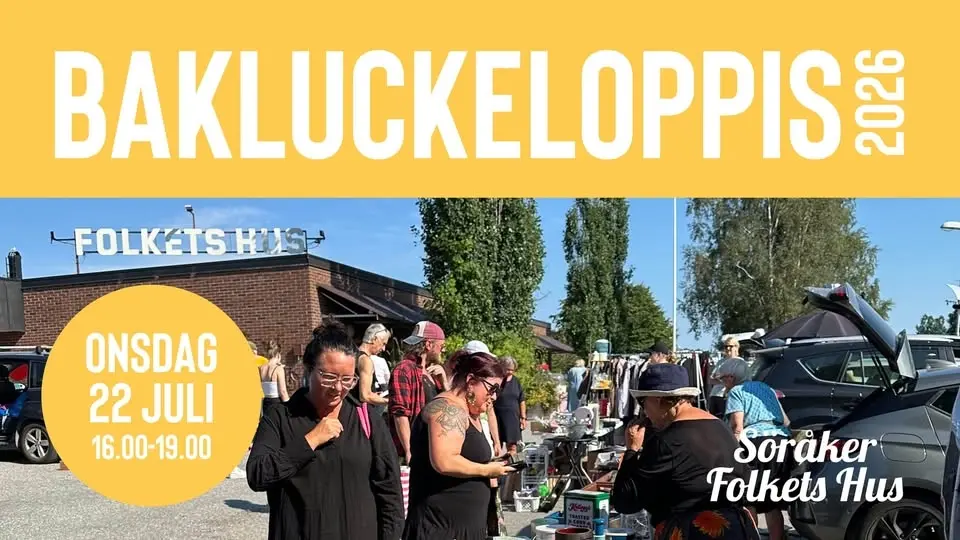 Bakluckeloppis på Söråkers Folkets Hus