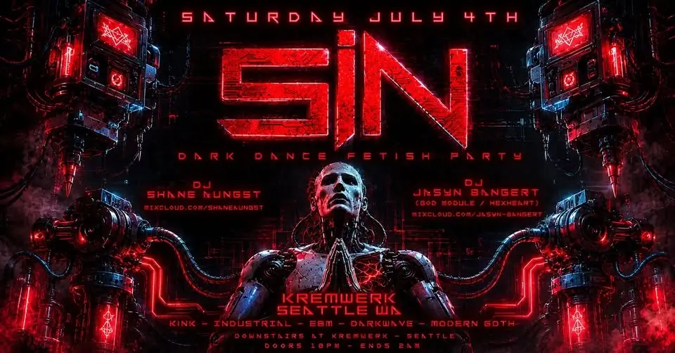 SIN - JULY 2026 - MACHINE PRAYER theme