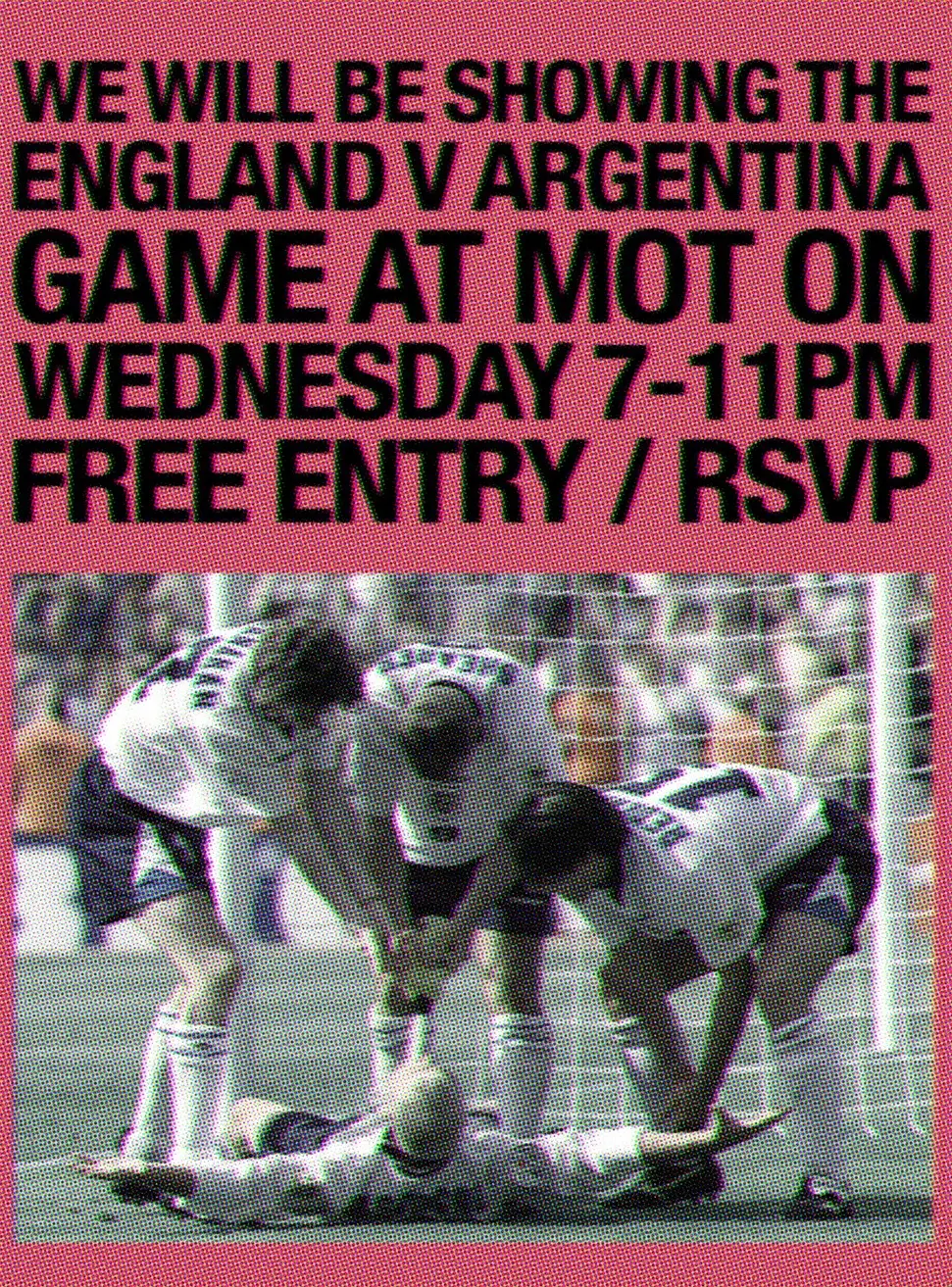 England vs. Argentina - Football (Free RSVP)
