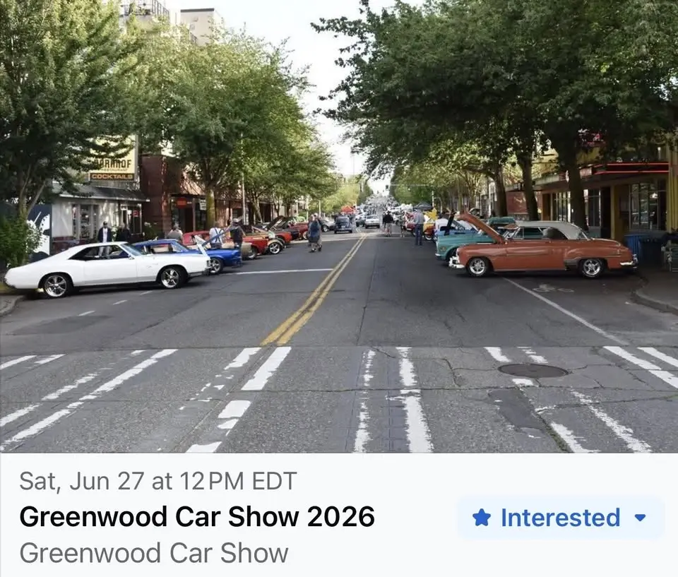 Greenwood Car Show - Hang Out at Bleachers