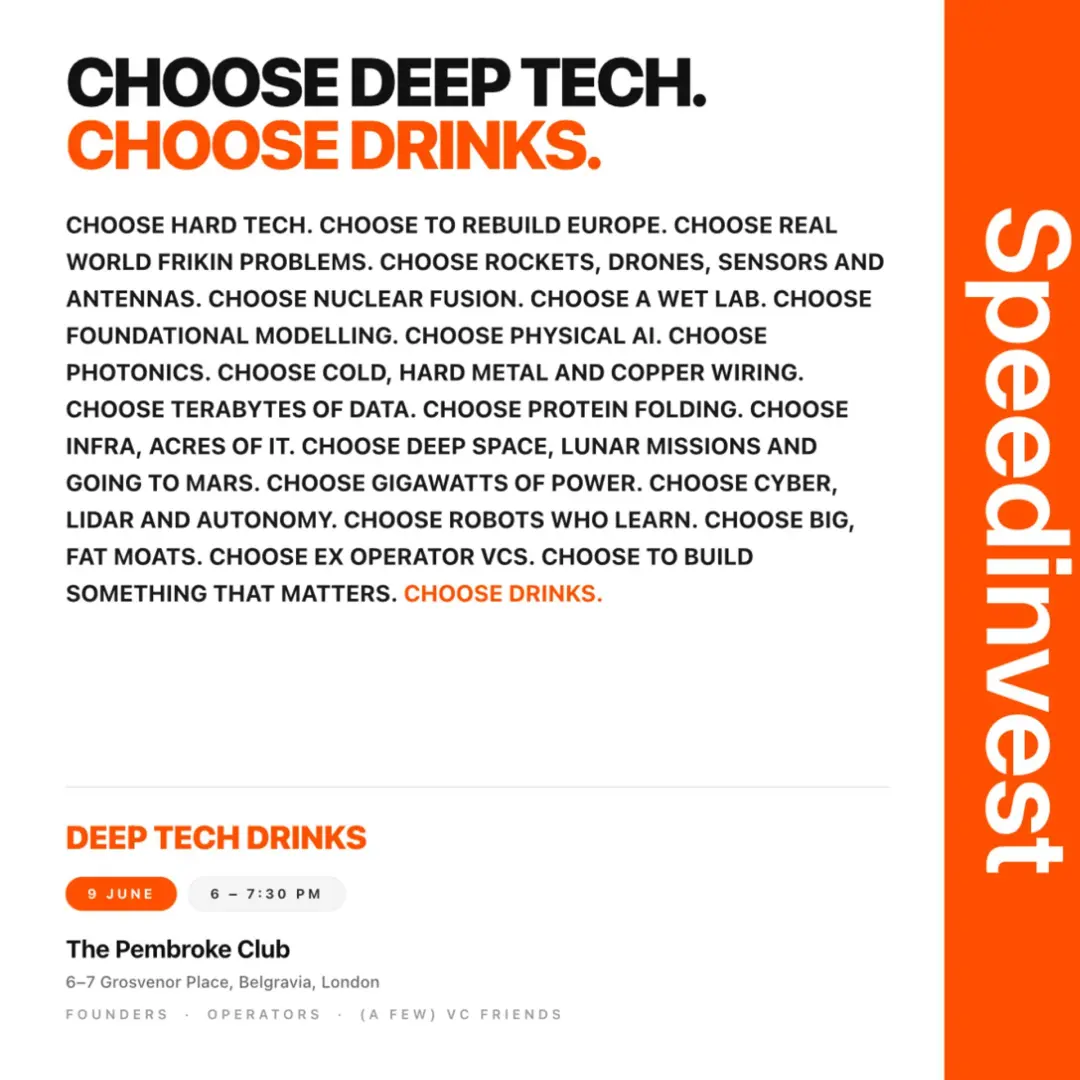 Deep Tech Drinks