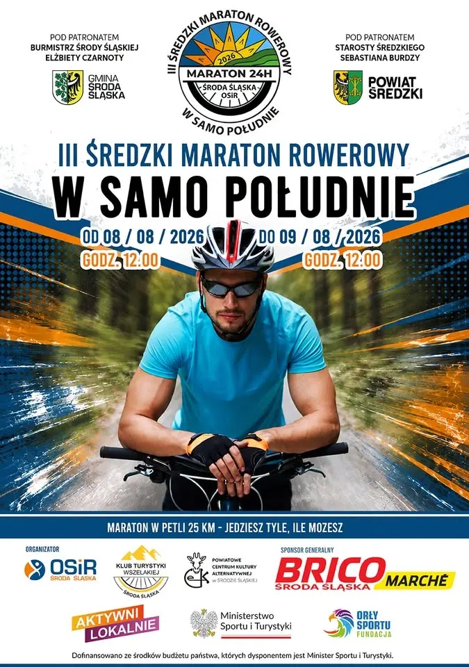 III Średzki Maraton Rowerowy W samo południe