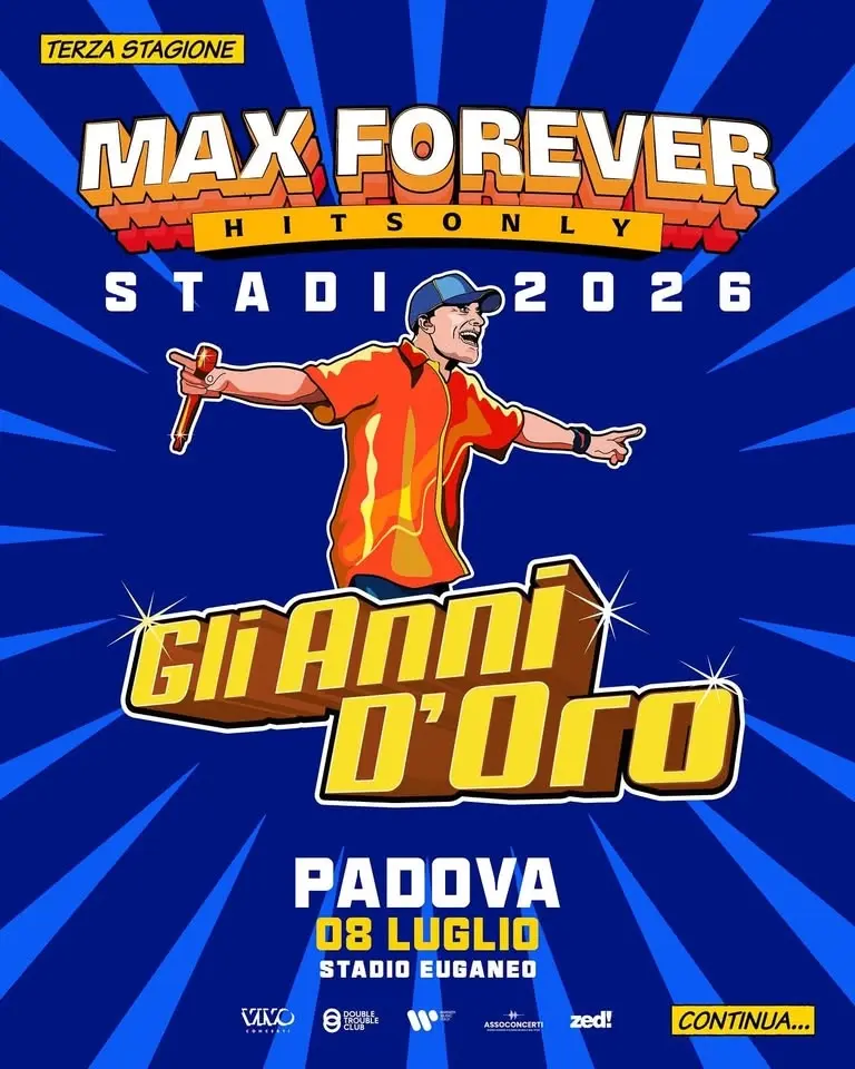 Gli Anni D'oro • Max Pezzali LIVE @Stadio Euganeo Padova