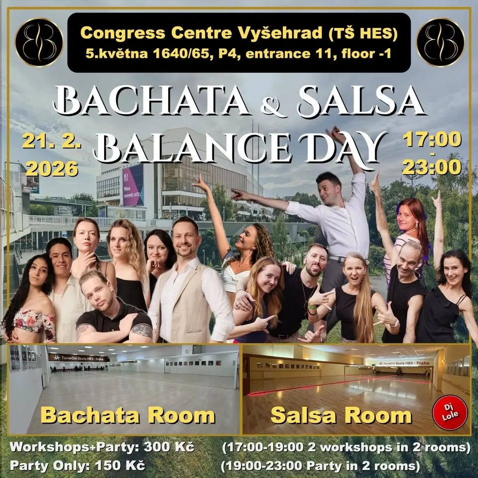 Bachata & Salsa Balance Day (New venue, 2 rooms)
