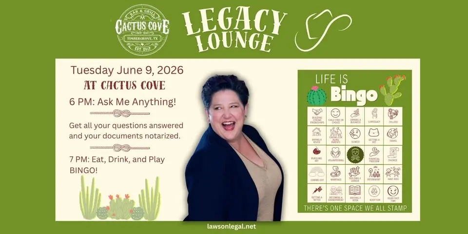 Legacy Lounge with lawson legal!