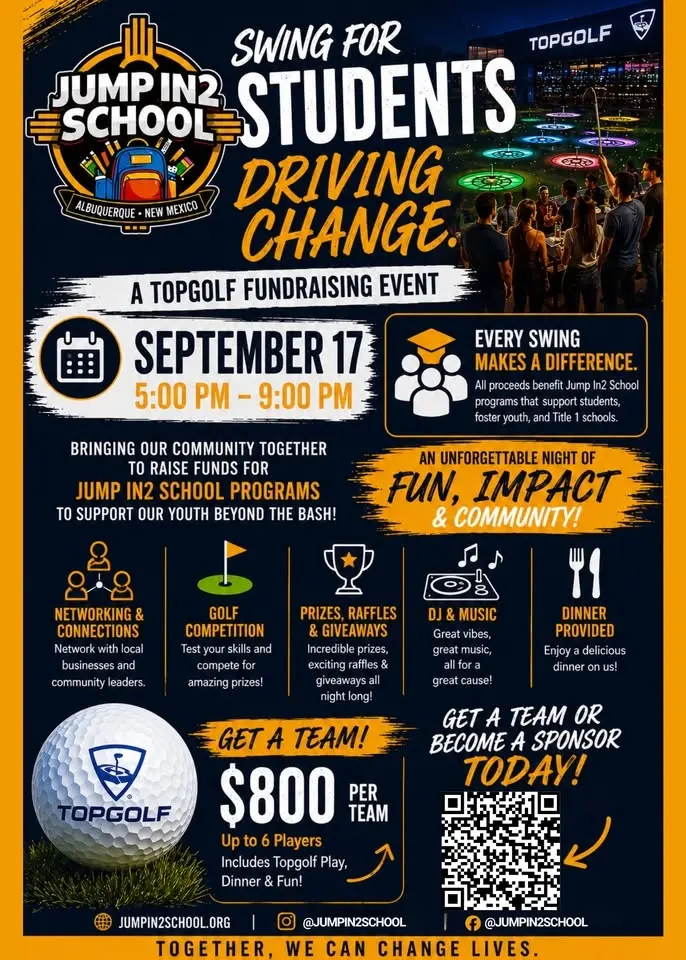 Jump In2 School Swing for Students Fundraiser 