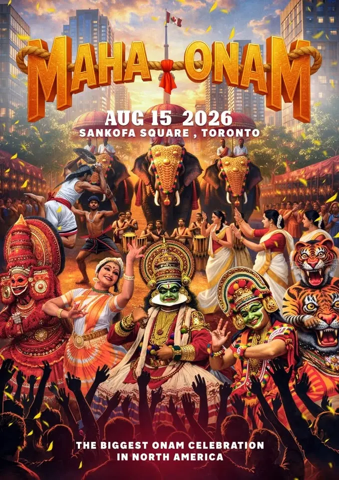Maha Onam 2026 | North America’s Biggest Onam Celebration | Free Entry | Aug 15