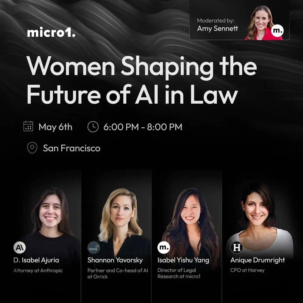 Women Shaping the Future of AI in Law | micro1 & Women in AI