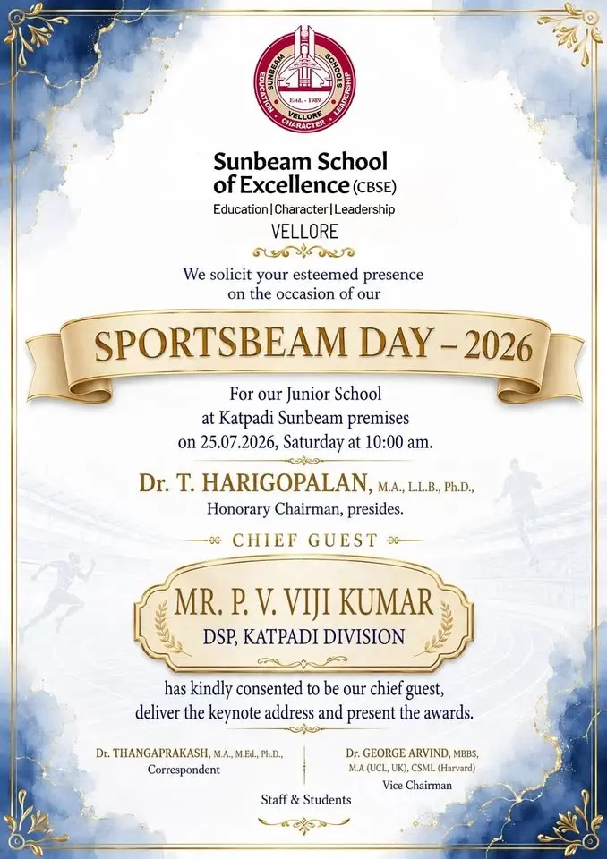 SPORTSBEAM DAY - 2026 (Junior School)