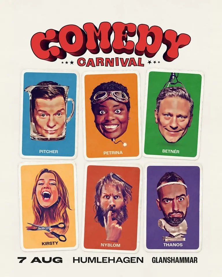 Comedy Carnival: Sommarens stora standupshow! • 7/8 • Humlehagen – Örebro