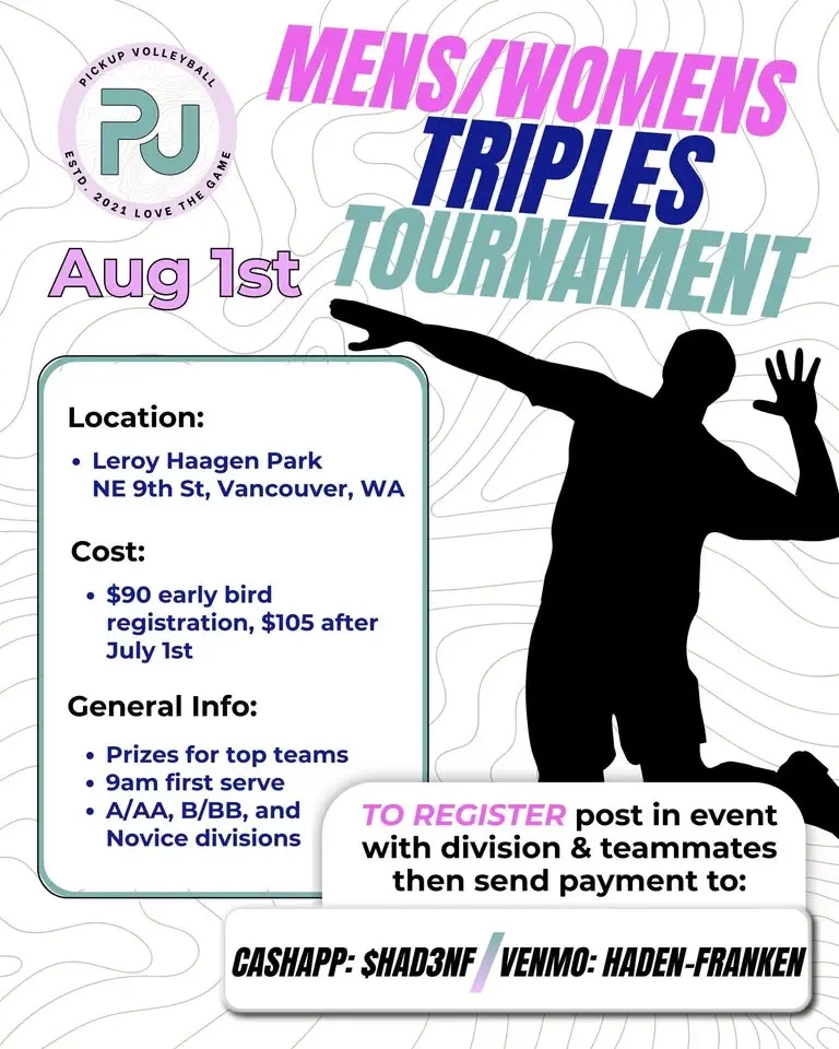 Aug 1st M/W Grass 3's Tournament